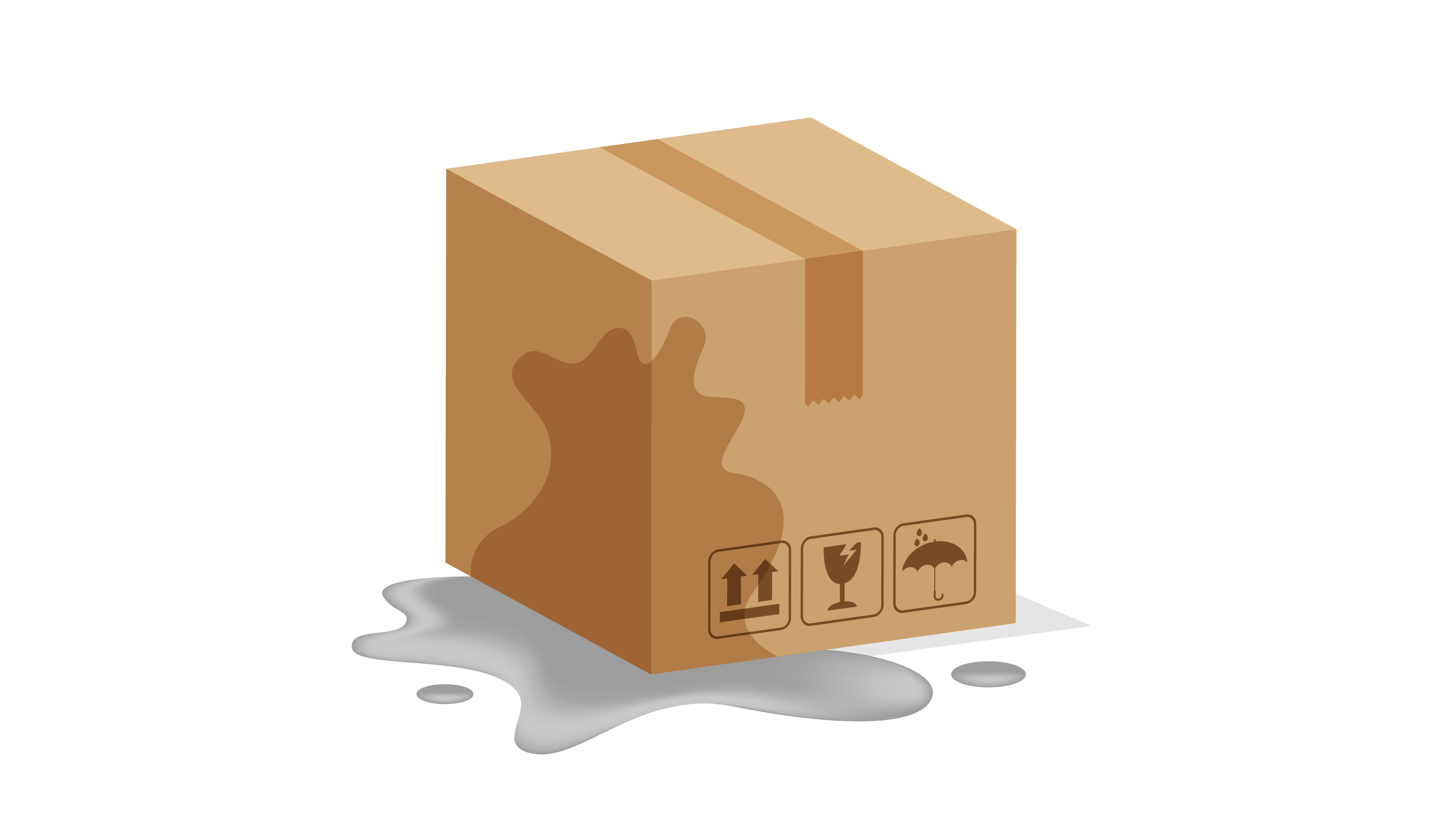 brown shipping carton