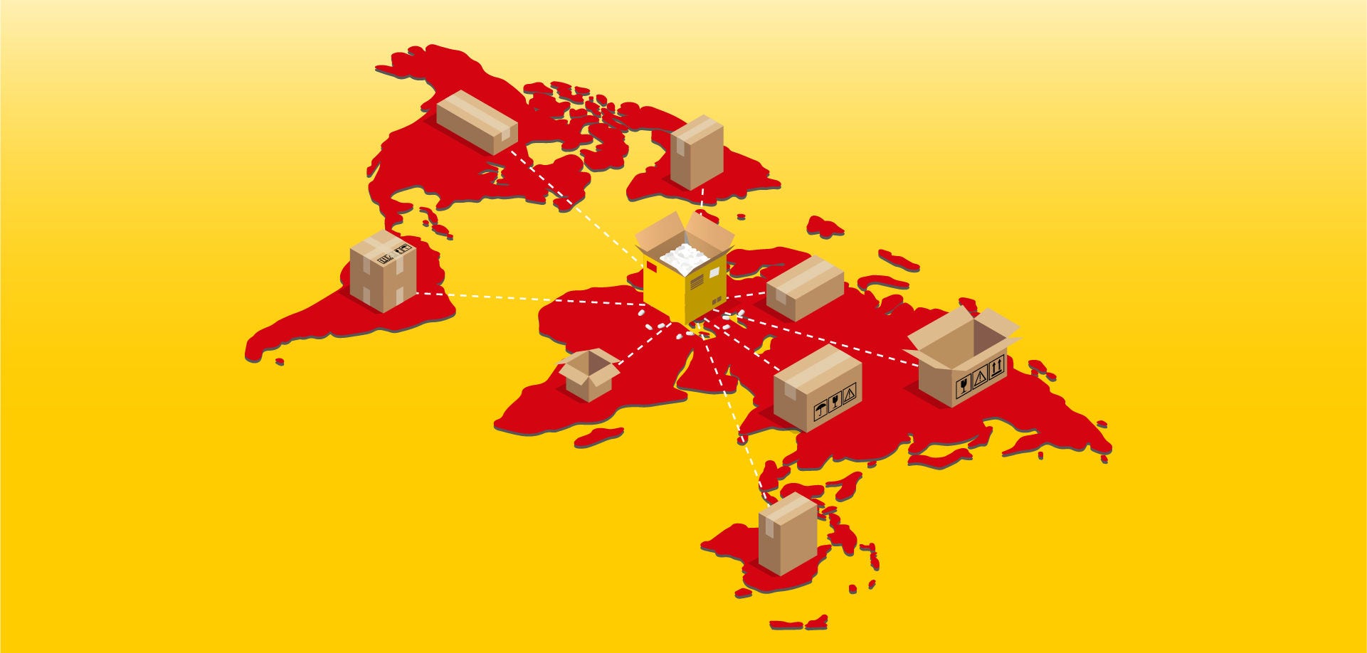 graphic of DHL logistics activities