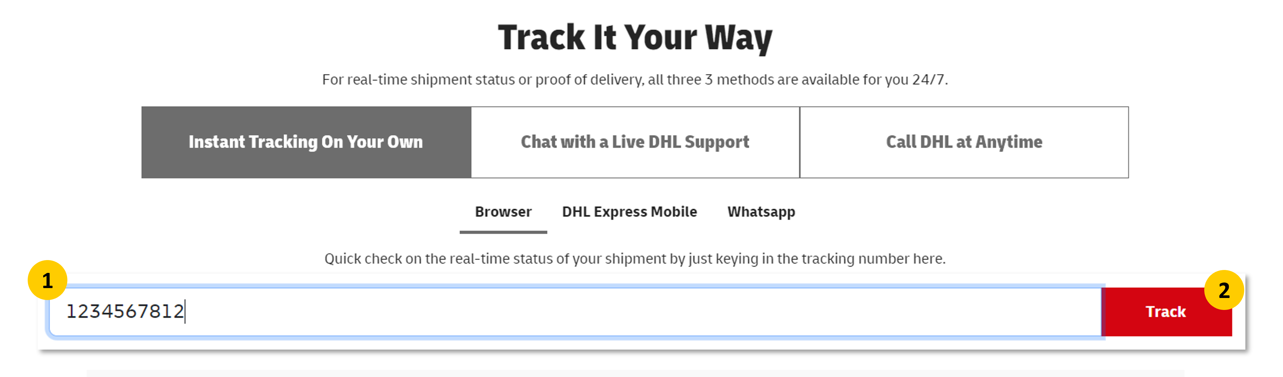 Guide to track shipment with waybill number
