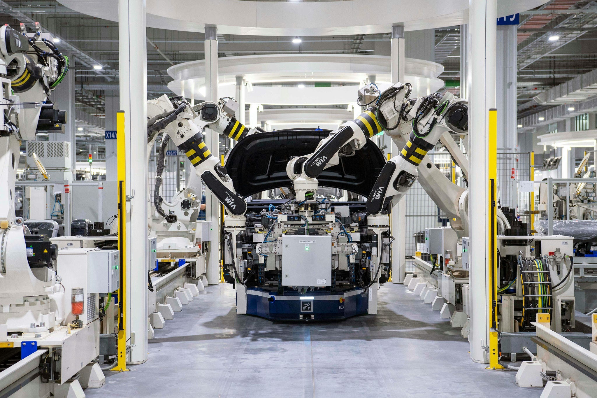 hyundai car is manufactured in a factory