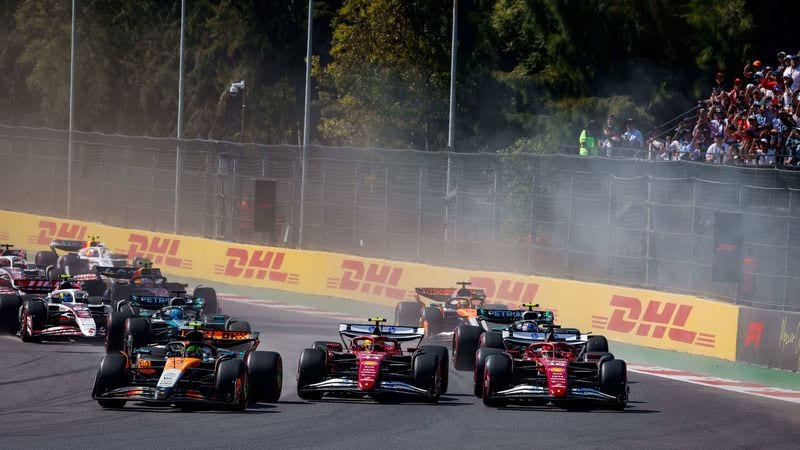 DHL F1 logistics supporting an F1 race