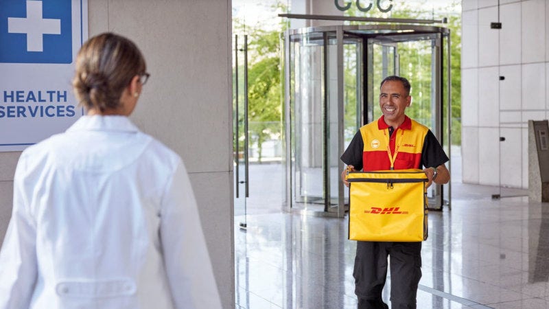 Using DHL Medical Express for shipping biological substances