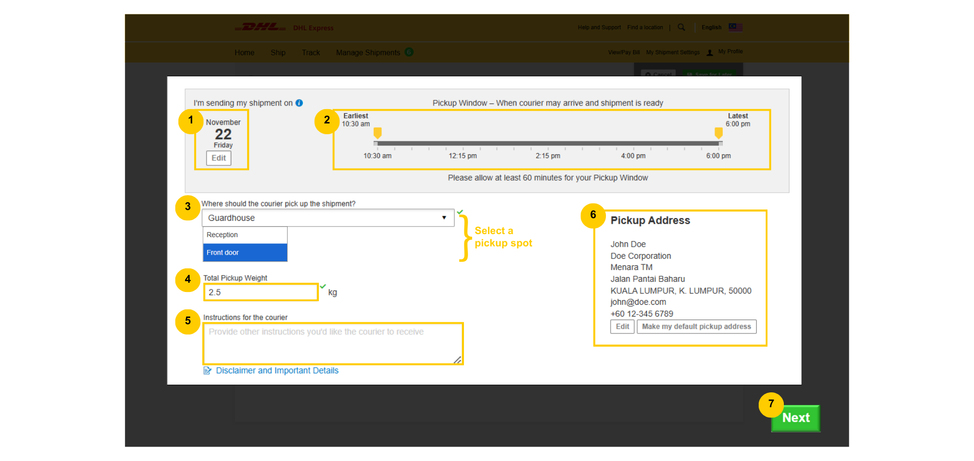 Export Guide-Pickup Scheduling Export Guide-Pickup Scheduling