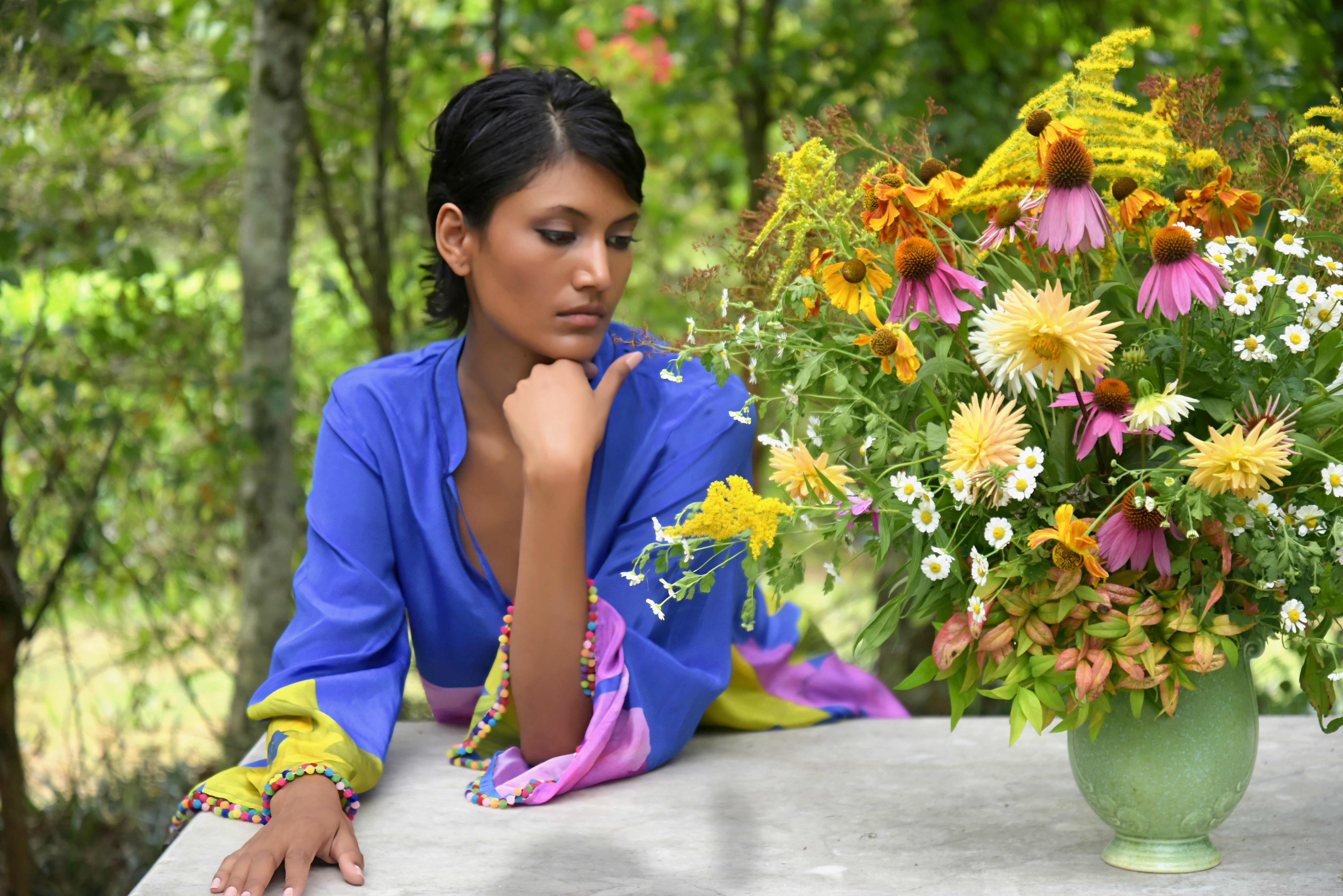 Model showcases Trelise Cooper designs in photoshoot