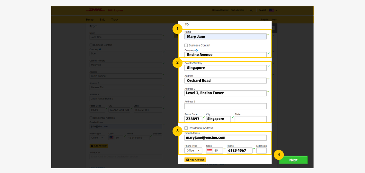 How to Create an Export Shipment with Pickup Service