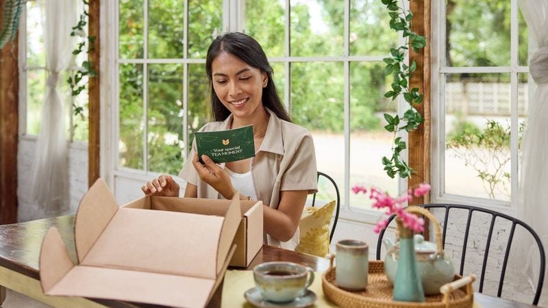 An international parcel containing a personal gift sent via DHL Express
