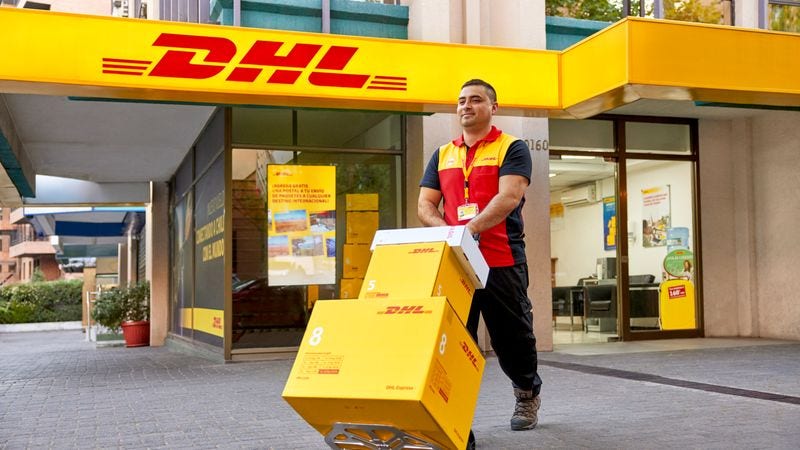 dhl express courier exporting products from thailand to the middle east