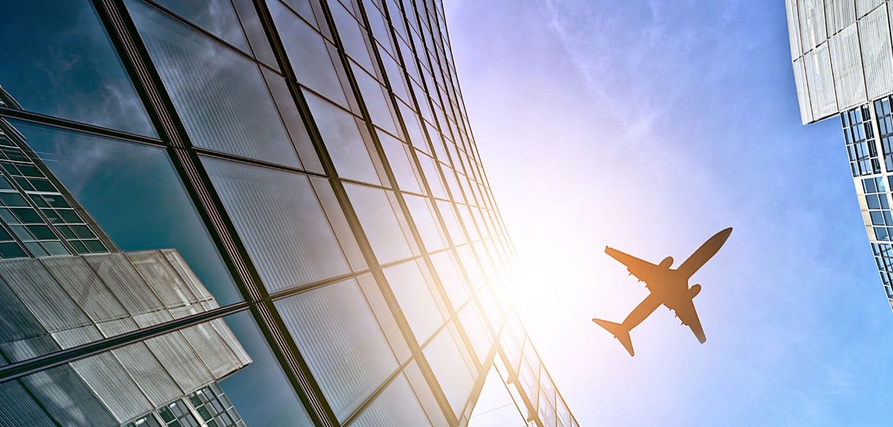 ground view of an aeroplane