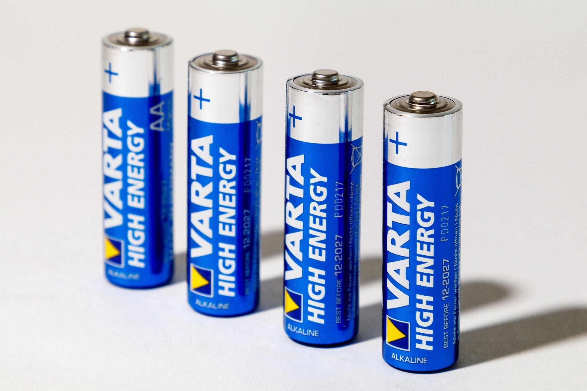 four lithium-ion batteries