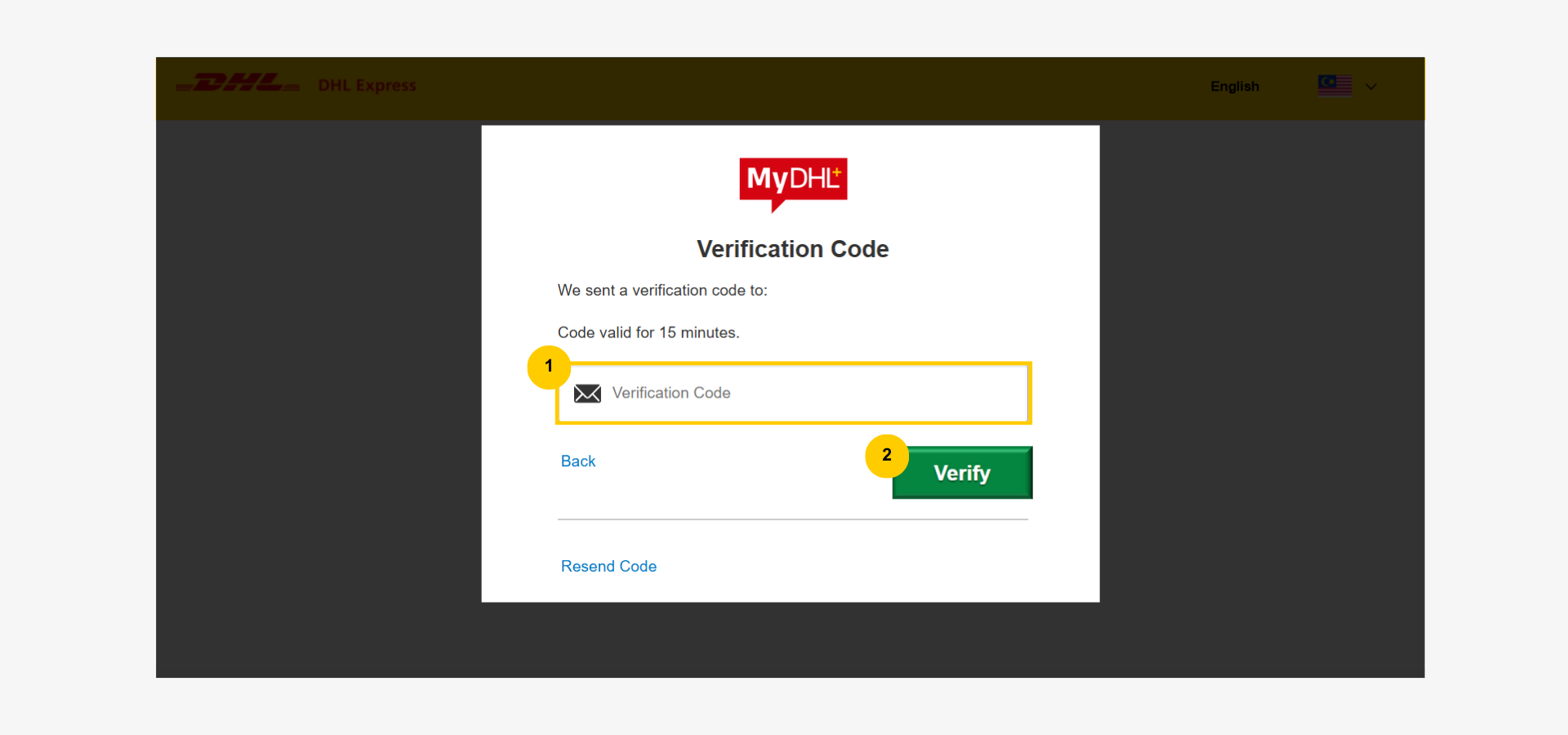 Step by Step: Reset Password - Password Reset-Enter Verification code