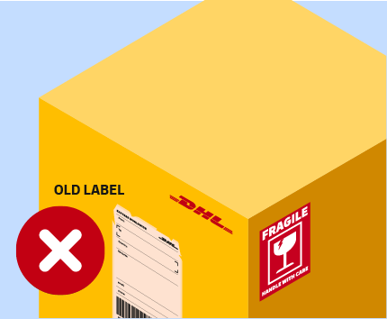 DHL žlutá krabice