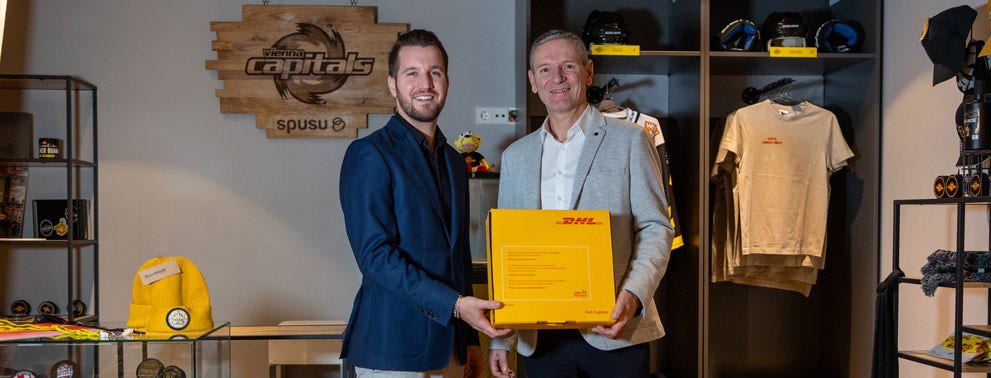 DHL Express ist neuer Logistikpartner der spusu Vienna Capitals!