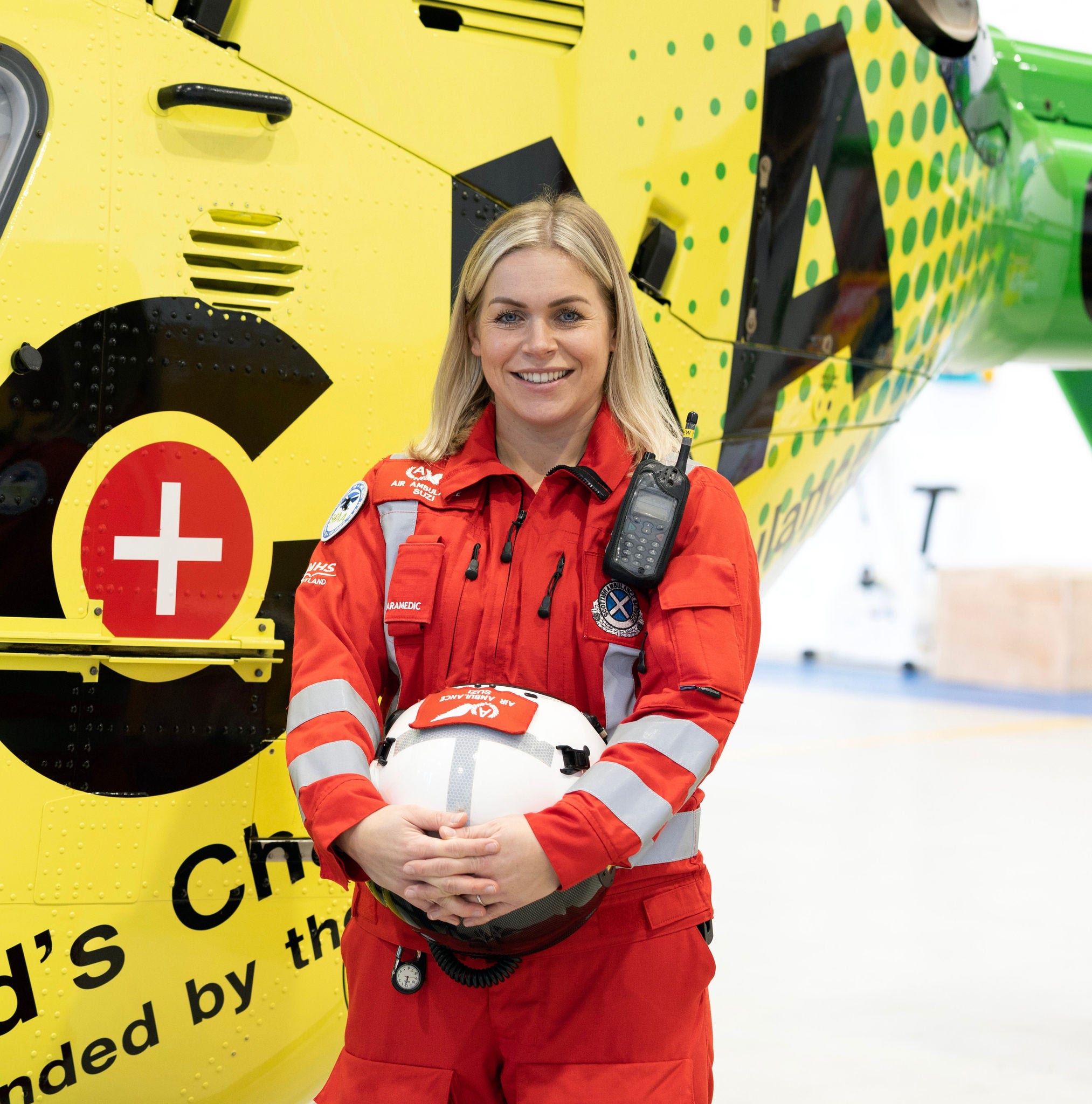 Scotlands Charity Air Ambulance base Aberdeen...Helimed 79
Paramedic Suzi York
Picture by Graeme Hart.
Copyright Perthshire Picture Agency
Tel: 01738 623350  Mobile: 07990 594431