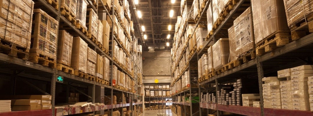 packages in the warehouse