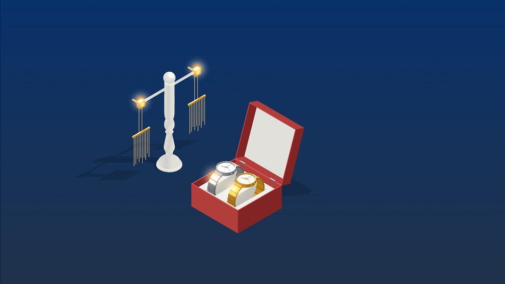 graphic of luxury goods