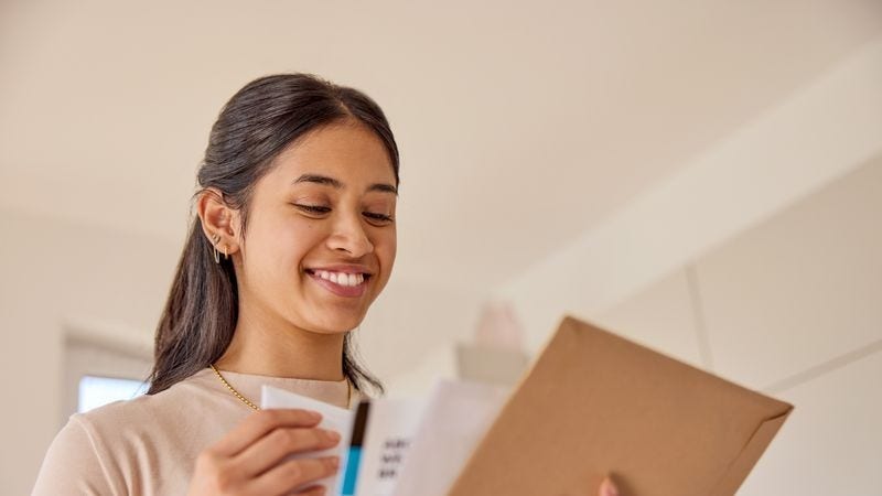 a female business owner preparing export documents for her goods