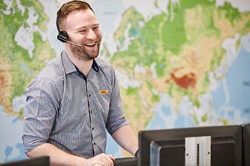 Shipments being processed at DHL Express’ Sydney service centre