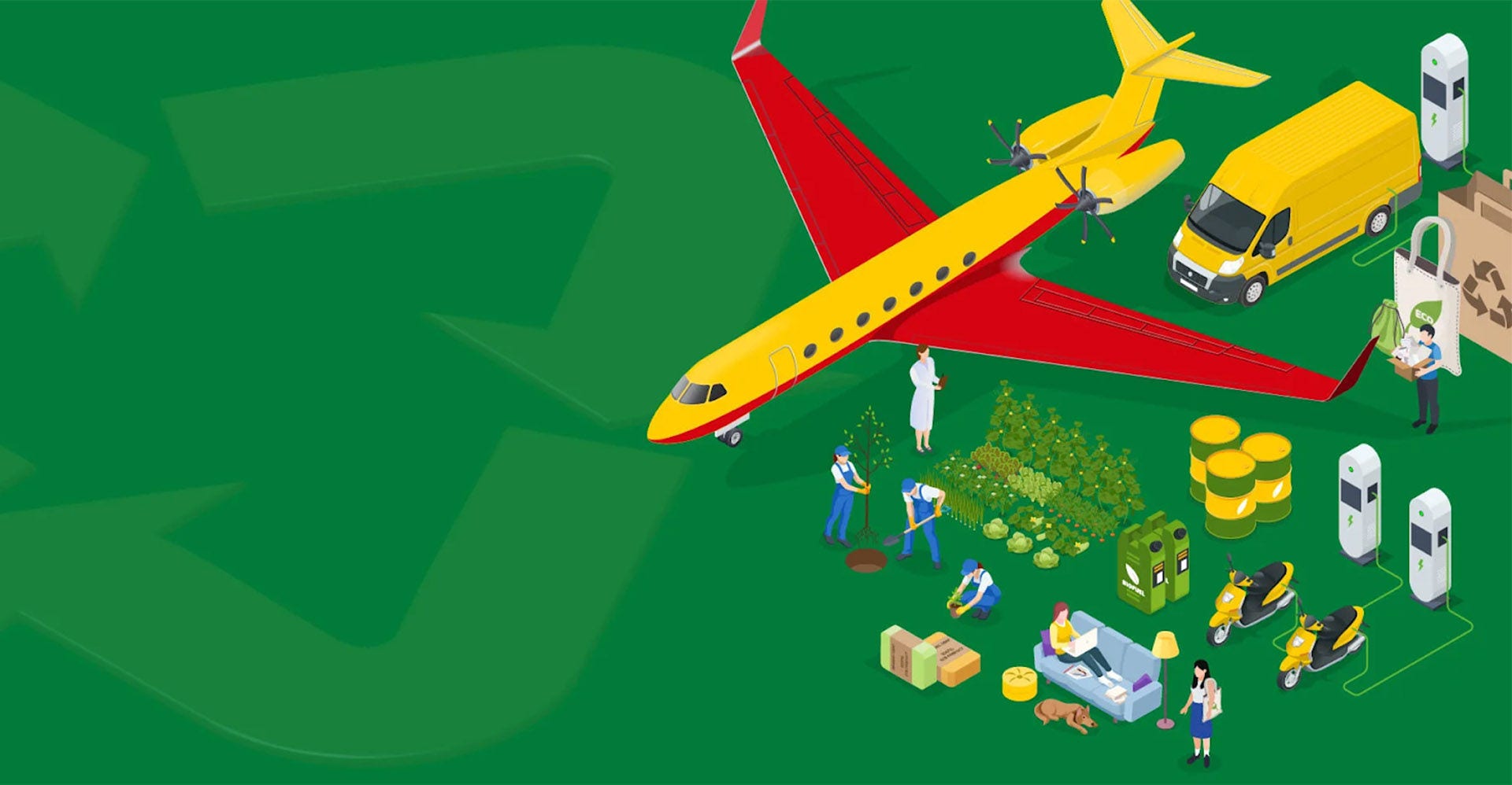 dhl gogreen plus graphics