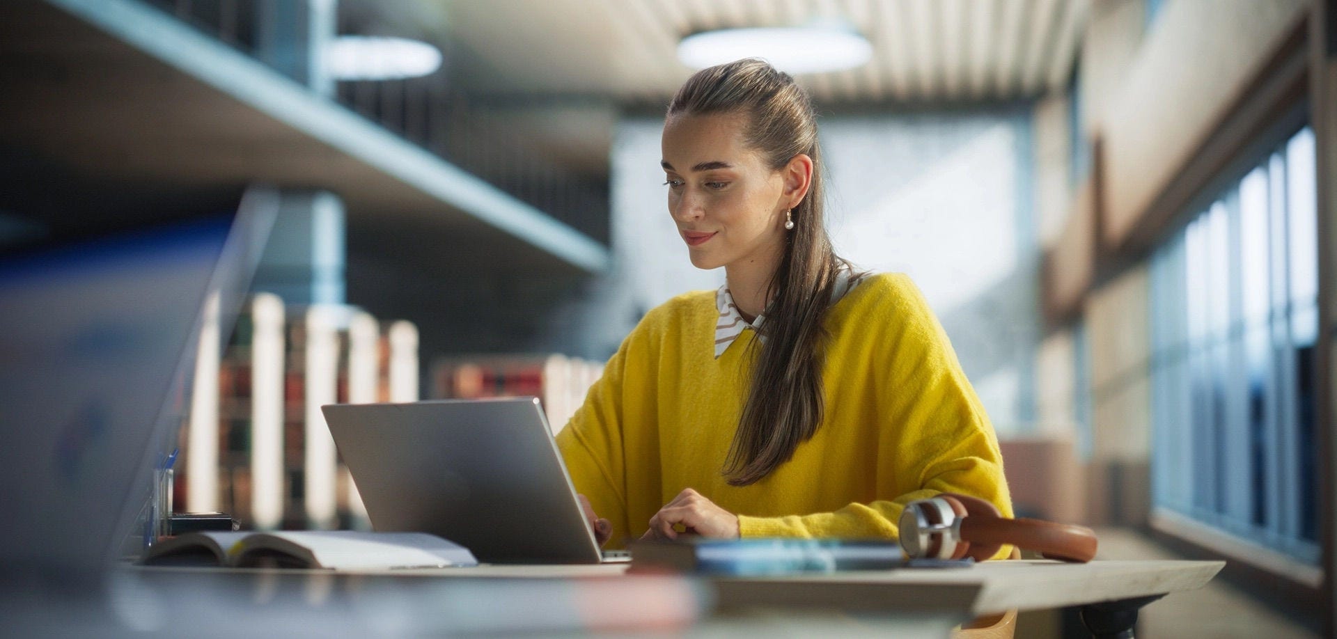 person using laptop