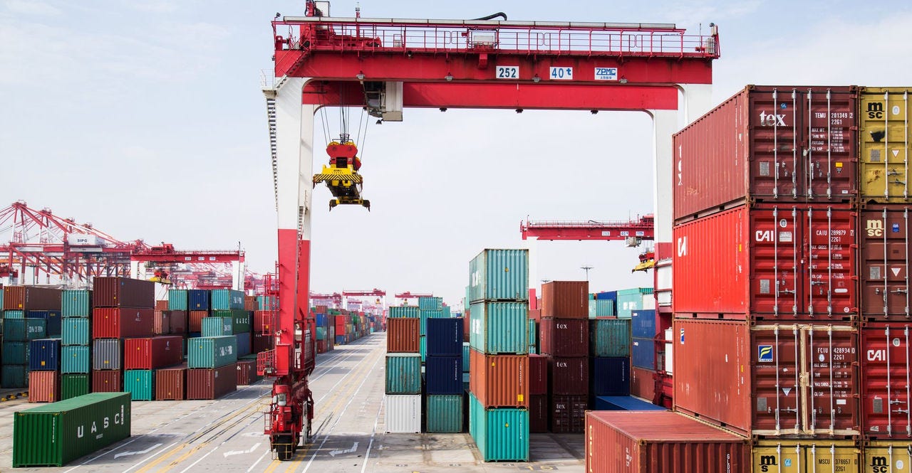containers at an australia marine port