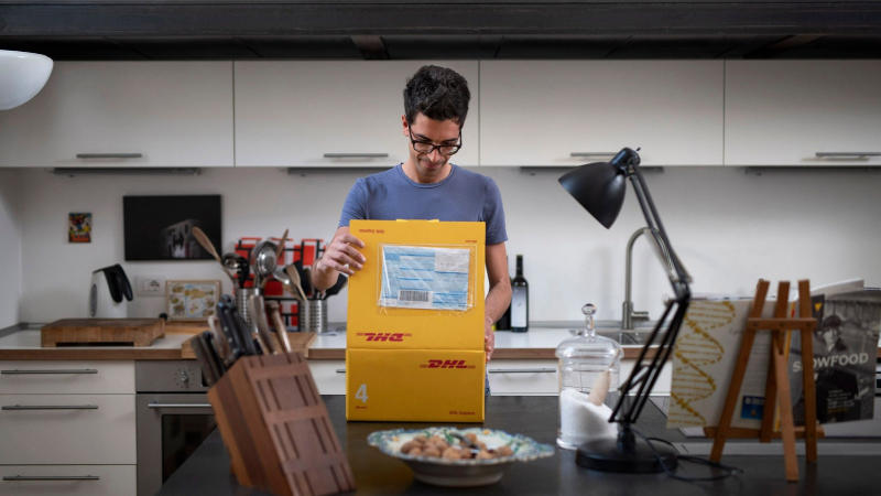 Customer receives package