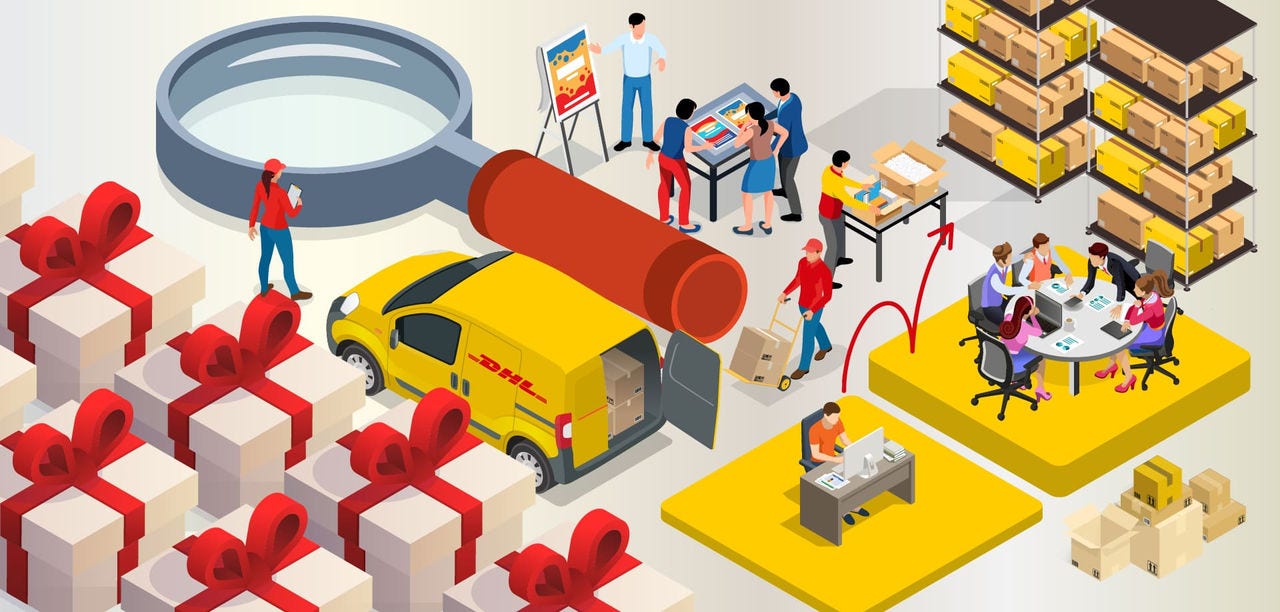 graphic of DHL logistics activities