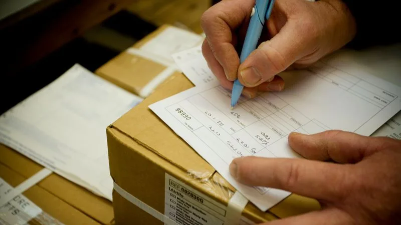 Completing paperwork for customs declaration in Indonesia