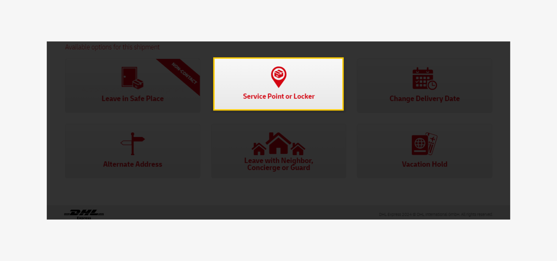 ODD  On Demand Delivery - ODD Service Point or Locker