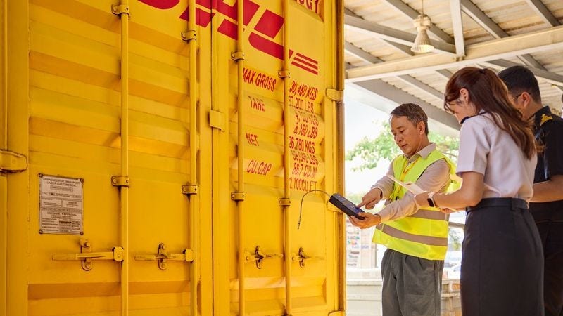 dhl express heavy machinery transport