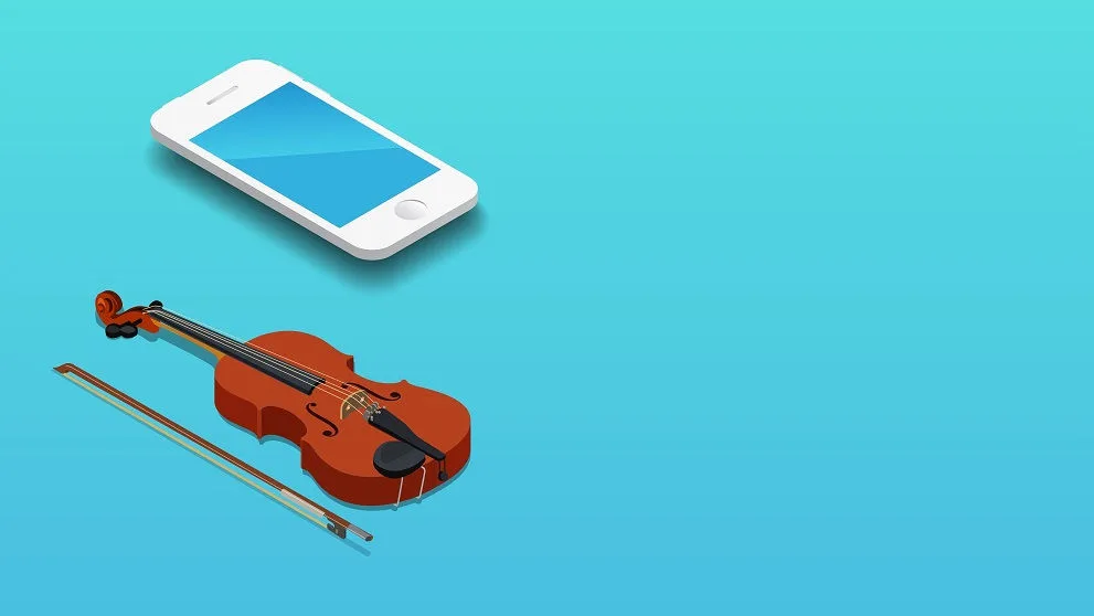graphic of musical instruments