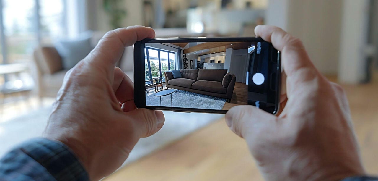viewing through a phone camera