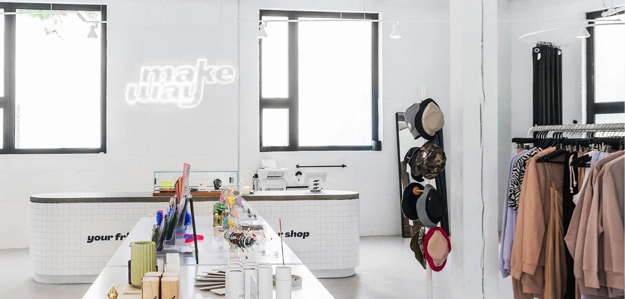 Makeway retail location checkout desk