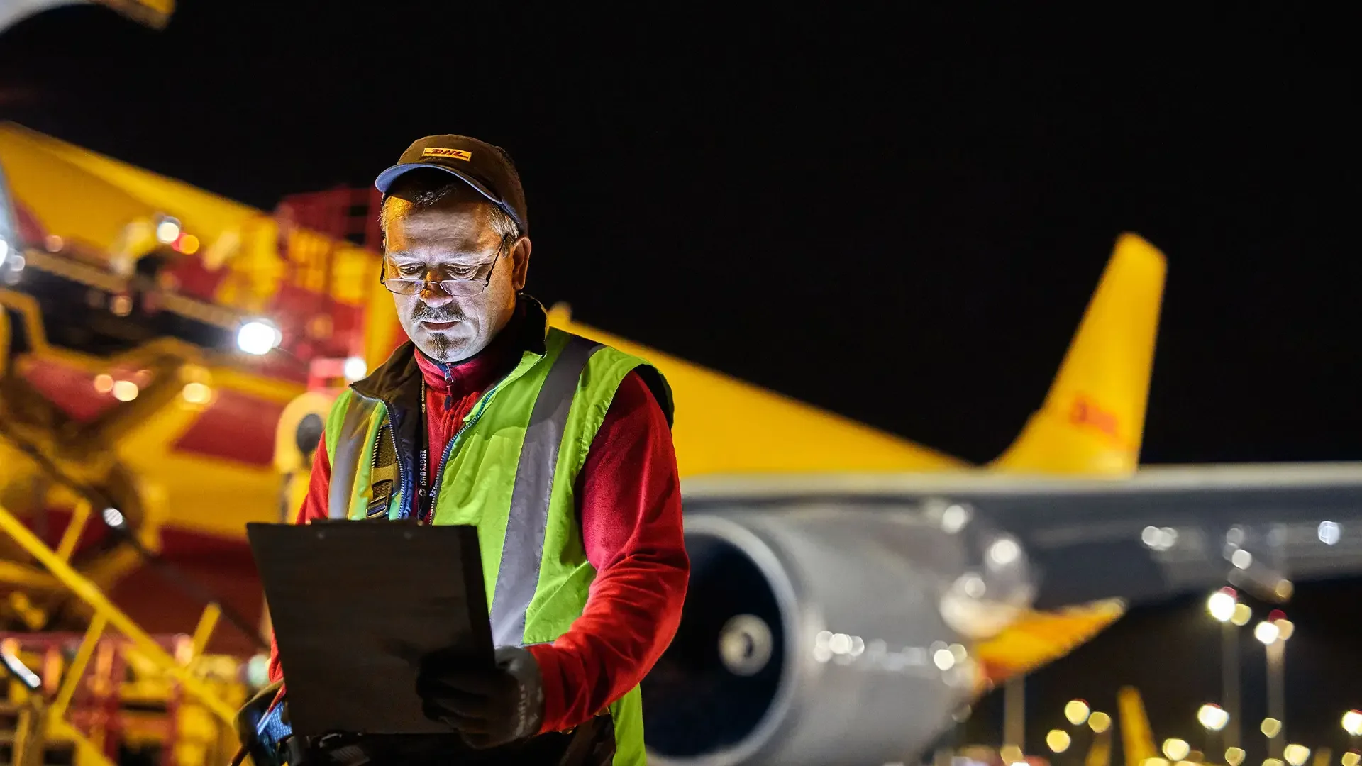 man on a tarmac