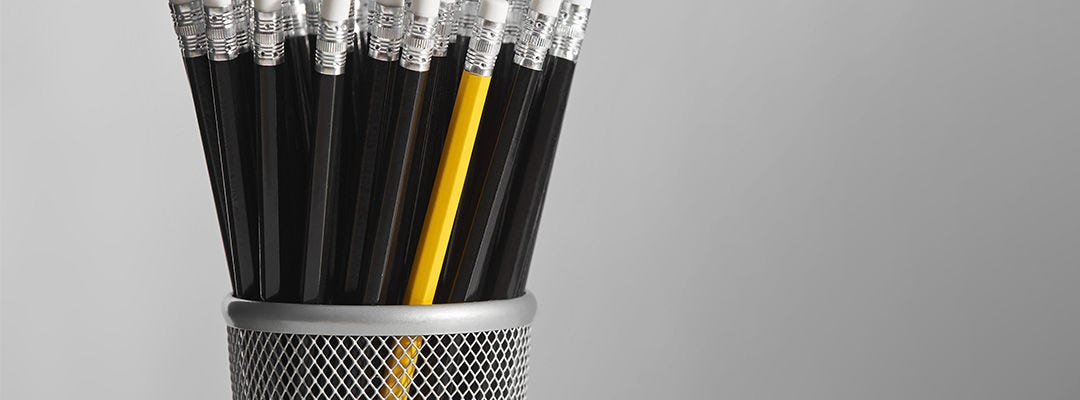 billede af mange blyanter