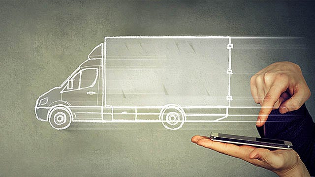 chalk drawing of a van