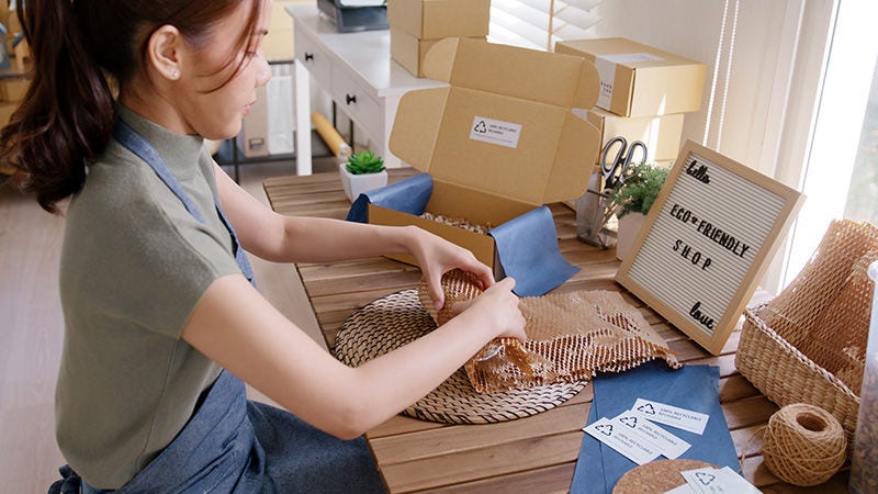 Eco vendor go green packaging balíková kartonová krabice