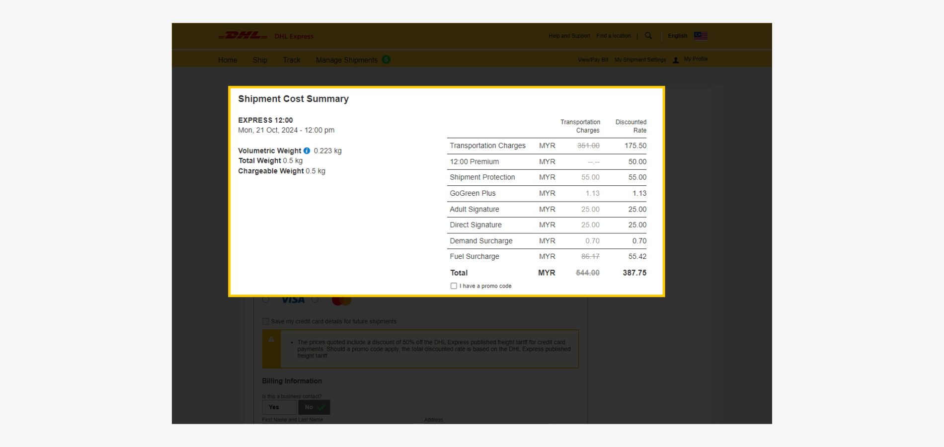 Import Shipment Cost Summary Import Shipment Cost Summary