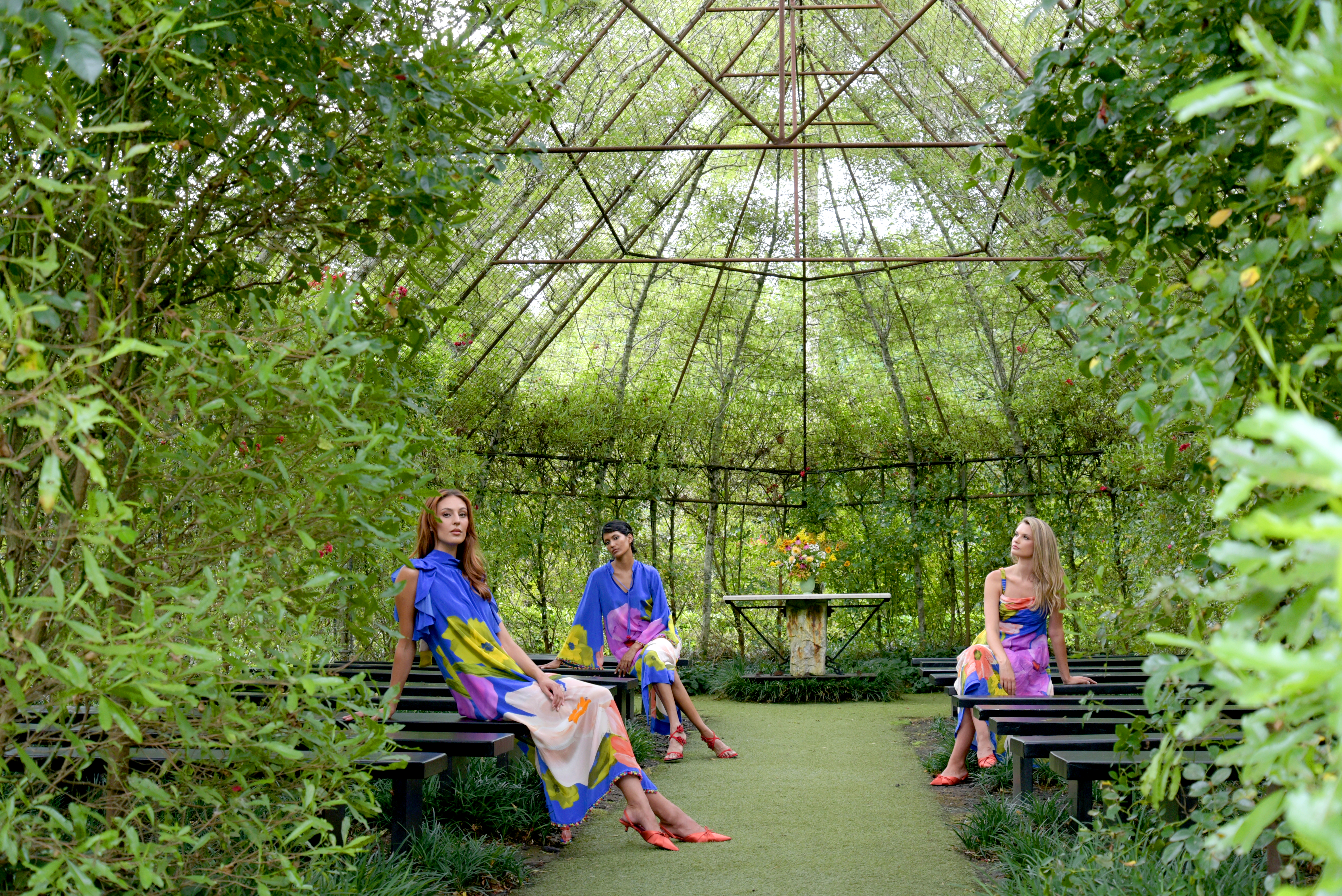 Models showcase Trelise Cooper designs in photoshoot