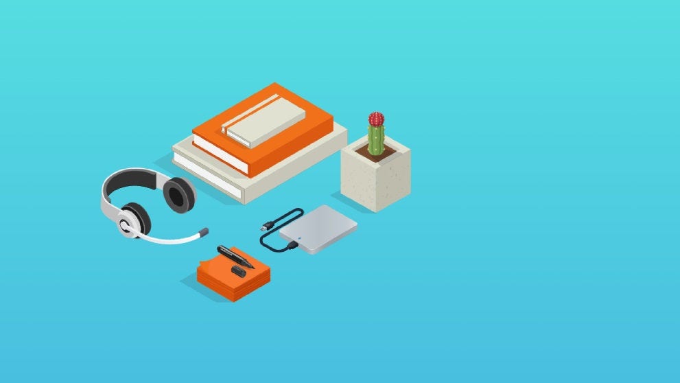 graphic of office supplies