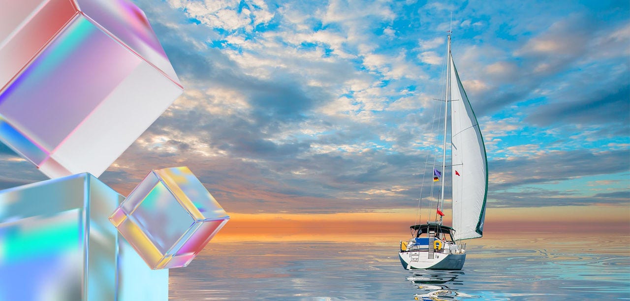a yacht at sea