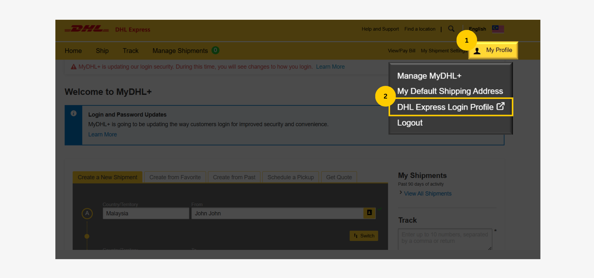 Step by Step: Mobile Number Verification - Mobile Verification-Login to DHL Express Profile Step by Step: Mobile Number Verification - Mobile Verification-Login to DHL Express Profile