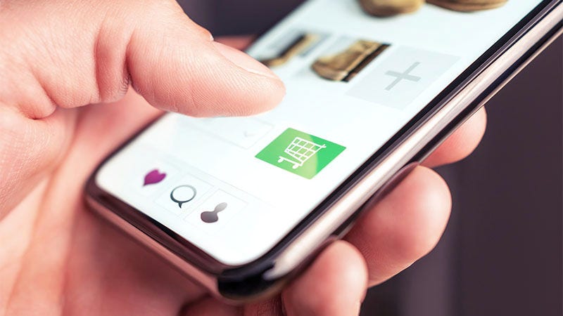 Přejetí rukou na mobilu