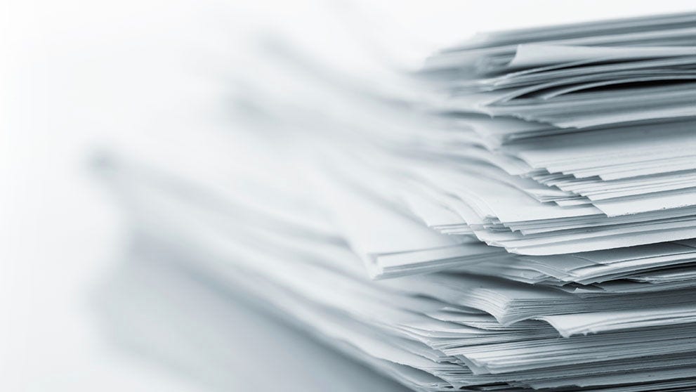 stack of papers