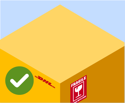 صندوق DHL الأصفر