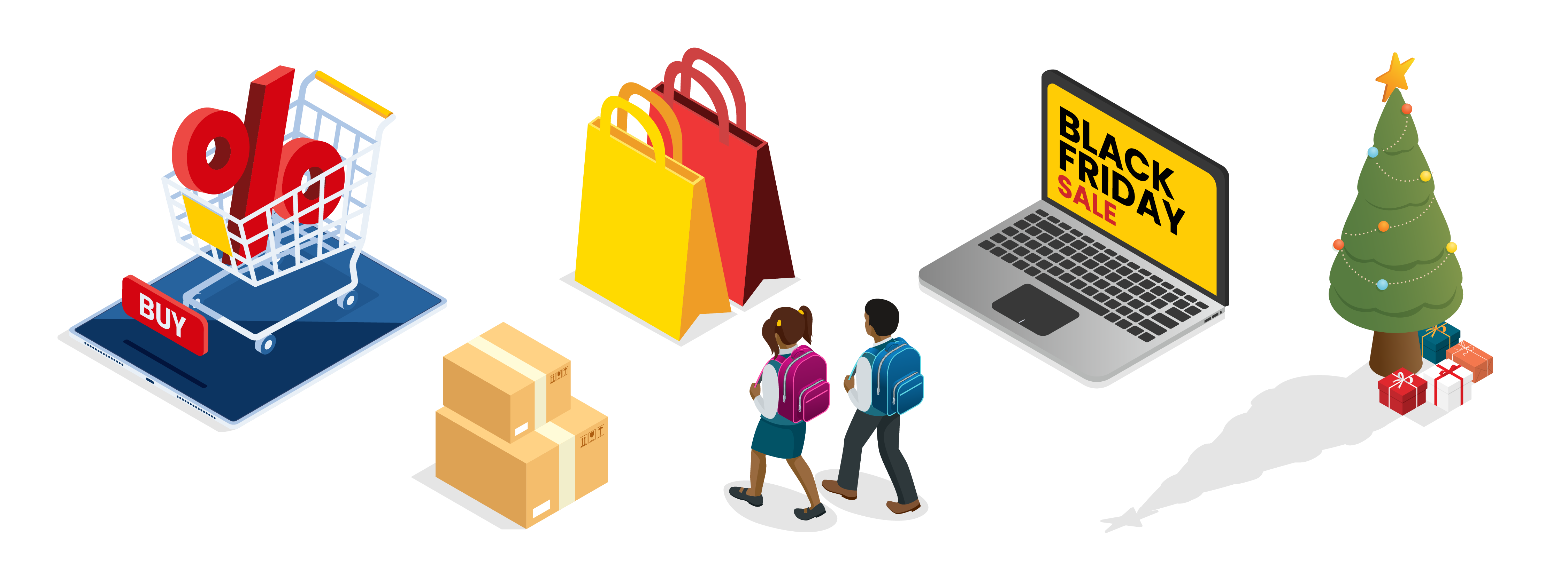 graphic image of shopping holidays in Canada