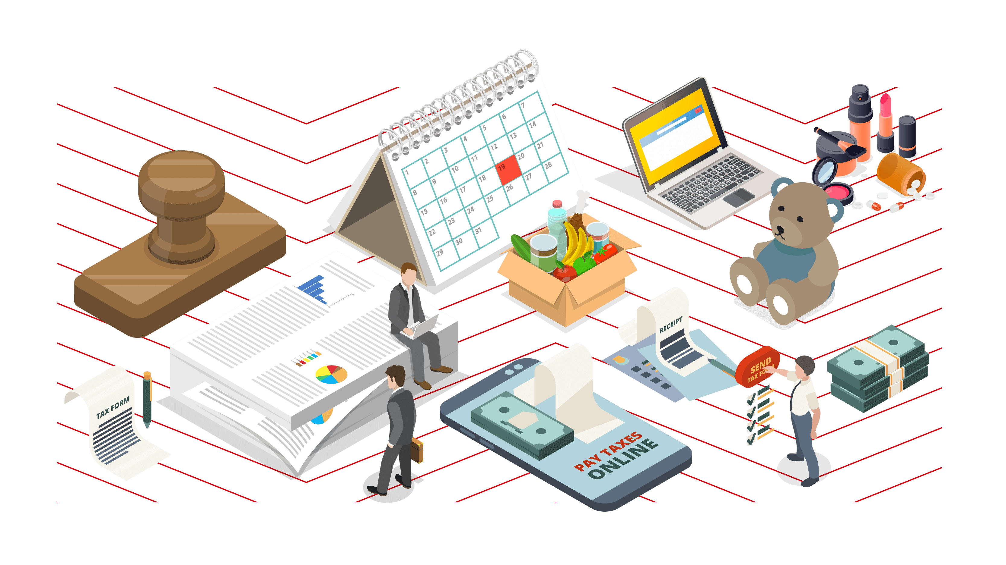graphic image of customs activities