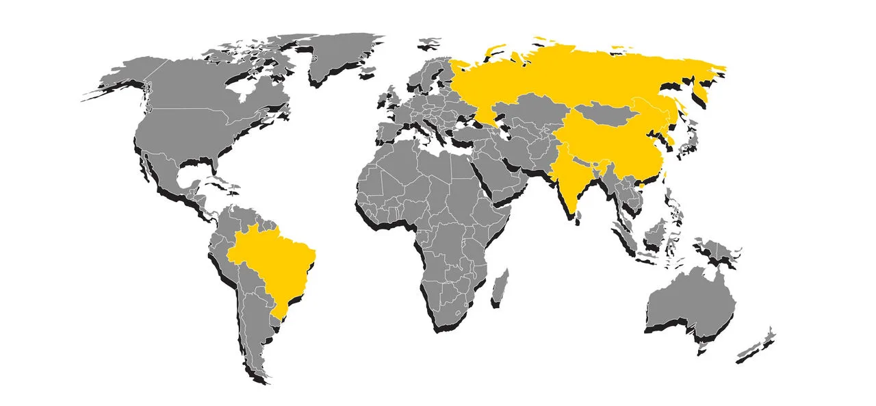 Map of the world
