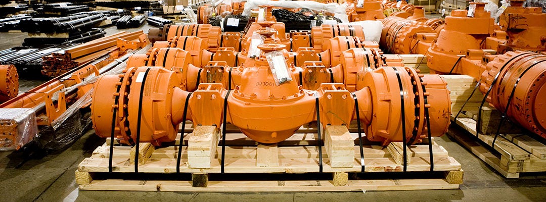 orange machinery
