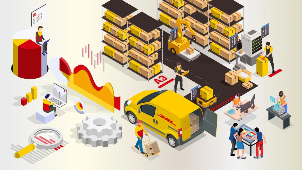 graphic of DHL logistics activities