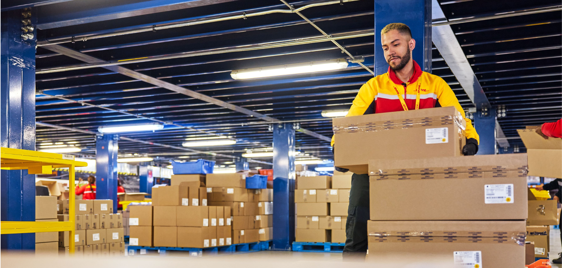 a courier stacking up HWX EG